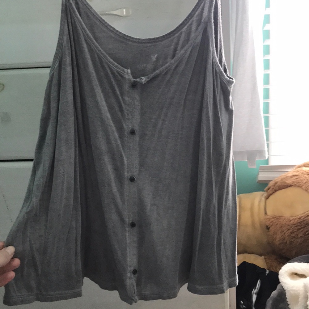 American Eagle button tank top
